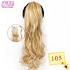 WTB 22" Long Wavy Wrap Around Clip In Ponytail Hair Extension Heat Resistant Synthetic Natural Wave Pony Tail Fake Hair