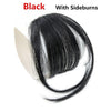 MERISI HAIR 4Color Clip In Hair Bangs Hairpiece Synthetic Fake Bangs Hair Piece Clip In Hair Extensions