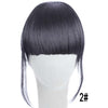 MERISI HAIR 4Color Clip In Hair Bangs Hairpiece Synthetic Fake Bangs Hair Piece Clip In Hair Extensions