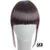 MERISI HAIR 4Color Clip In Hair Bangs Hairpiece Synthetic Fake Bangs Hair Piece Clip In Hair Extensions