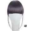 MERISI HAIR 4Color Clip In Hair Bangs Hairpiece Synthetic Fake Bangs Hair Piece Clip In Hair Extensions
