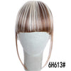 MERISI HAIR 4Color Clip In Hair Bangs Hairpiece Synthetic Fake Bangs Hair Piece Clip In Hair Extensions