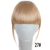 MERISI HAIR 4Color Clip In Hair Bangs Hairpiece Synthetic Fake Bangs Hair Piece Clip In Hair Extensions