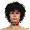 Rebecca Short Loose Curly Wigs For Black Women Peruvian Remy Bouncy Curly Human Hair Wigs 10 Color Free Shipping