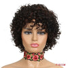 Rebecca Short Loose Curly Wigs For Black Women Peruvian Remy Bouncy Curly Human Hair Wigs 10 Color Free Shipping