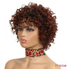 Rebecca Short Loose Curly Wigs For Black Women Peruvian Remy Bouncy Curly Human Hair Wigs 10 Color Free Shipping