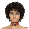 Rebecca Short Loose Curly Wigs For Black Women Peruvian Remy Bouncy Curly Human Hair Wigs 10 Color Free Shipping