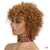 Rebecca Short Loose Curly Wigs For Black Women Peruvian Remy Bouncy Curly Human Hair Wigs 10 Color Free Shipping