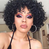 Rebecca Short Loose Curly Wigs For Black Women Peruvian Remy Bouncy Curly Human Hair Wigs 10 Color Free Shipping