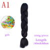 MERISIHAIR 24 inch Jumbo Braids Long Ombre Jumbo Synthetic Braiding Hair Crochet Blonde Pink Blue Grey Hair Extensions African