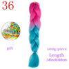 MERISIHAIR 24 inch Jumbo Braids Long Ombre Jumbo Synthetic Braiding Hair Crochet Blonde Pink Blue Grey Hair Extensions African