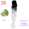 MERISIHAIR 24 inch Jumbo Braids Long Ombre Jumbo Synthetic Braiding Hair Crochet Blonde Pink Blue Grey Hair Extensions African