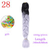 MERISIHAIR 24 inch Jumbo Braids Long Ombre Jumbo Synthetic Braiding Hair Crochet Blonde Pink Blue Grey Hair Extensions African