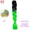 MERISIHAIR 24 inch Jumbo Braids Long Ombre Jumbo Synthetic Braiding Hair Crochet Blonde Pink Blue Grey Hair Extensions African