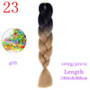 MERISIHAIR 24 inch Jumbo Braids Long Ombre Jumbo Synthetic Braiding Hair Crochet Blonde Pink Blue Grey Hair Extensions African