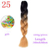 MERISIHAIR 24 inch Jumbo Braids Long Ombre Jumbo Synthetic Braiding Hair Crochet Blonde Pink Blue Grey Hair Extensions African