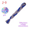 MERISIHAIR 24 inch Jumbo Braids Long Ombre Jumbo Synthetic Braiding Hair Crochet Blonde Pink Blue Grey Hair Extensions African