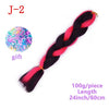 MERISIHAIR 24 inch Jumbo Braids Long Ombre Jumbo Synthetic Braiding Hair Crochet Blonde Pink Blue Grey Hair Extensions African