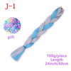 MERISIHAIR 24 inch Jumbo Braids Long Ombre Jumbo Synthetic Braiding Hair Crochet Blonde Pink Blue Grey Hair Extensions African