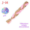 MERISIHAIR 24 inch Jumbo Braids Long Ombre Jumbo Synthetic Braiding Hair Crochet Blonde Pink Blue Grey Hair Extensions African
