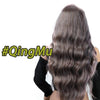 SHANGKE 26" Long Mix Purple Womens Wigs with Bangs Heat Resistant Synthetic Kinky Curly Wigs for Women African American