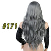 SHANGKE 26" Long Mix Purple Womens Wigs with Bangs Heat Resistant Synthetic Kinky Curly Wigs for Women African American